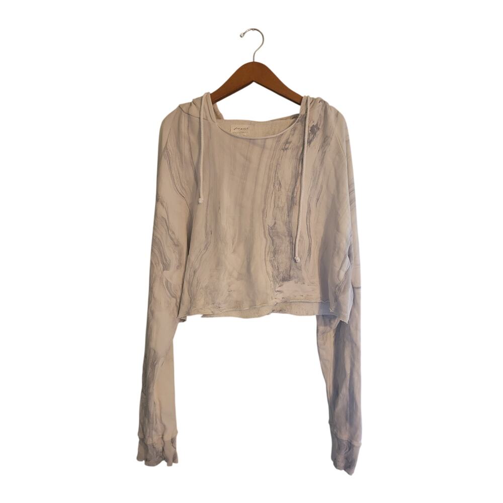 Free people vintage soul cropped hoodie m